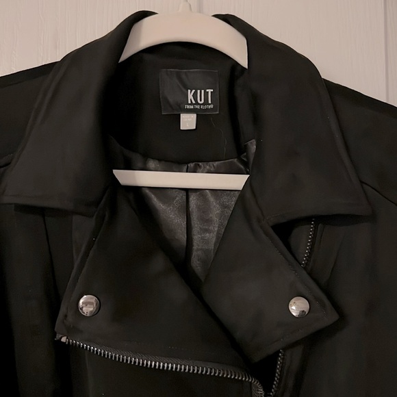 Kut From The Kloth Eveline Moto Jacket Black Size L - Picture 4 of 9